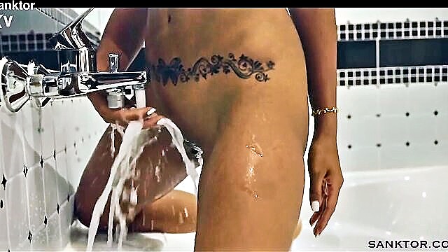 porn video, asian, in the shower - sanktor asian babe shower