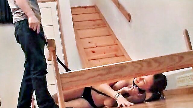 brunette, amateur, ass - teen slut staircase fuck