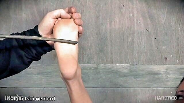 bondage, beating, big boobs - busty slave flogging
