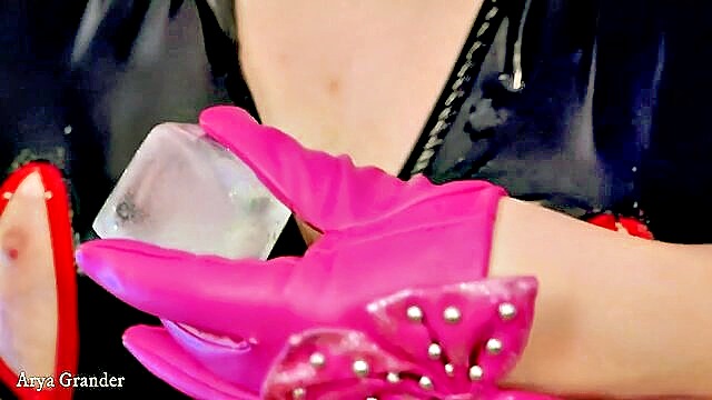 deep throat, lesbian play, food fetish - femdom ice cube fetish