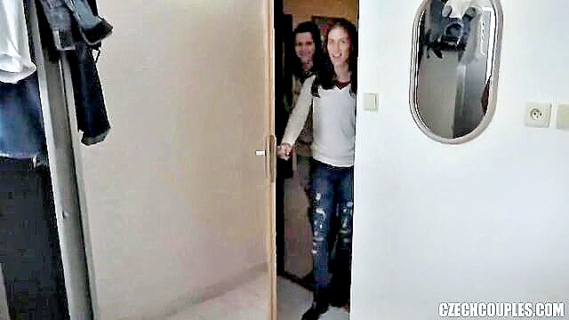 girlfriends, two guys, couples - two girlfriends getting fucked by guys