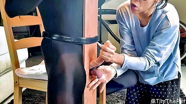 bondage, femdom, fetish - femdom handjob edging