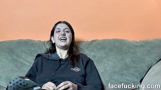 deepthroat, gagging, slut - slut face fuck