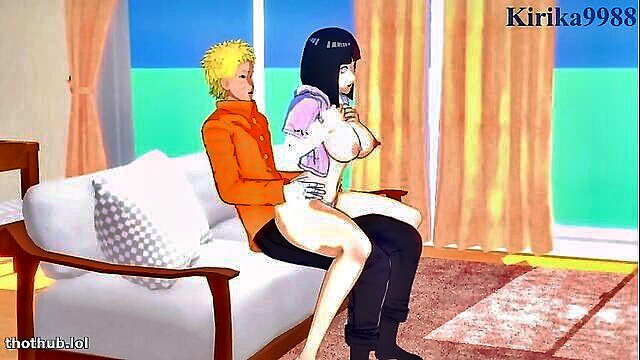 hentai, hinata, naruto - naruto fucks hinata hard