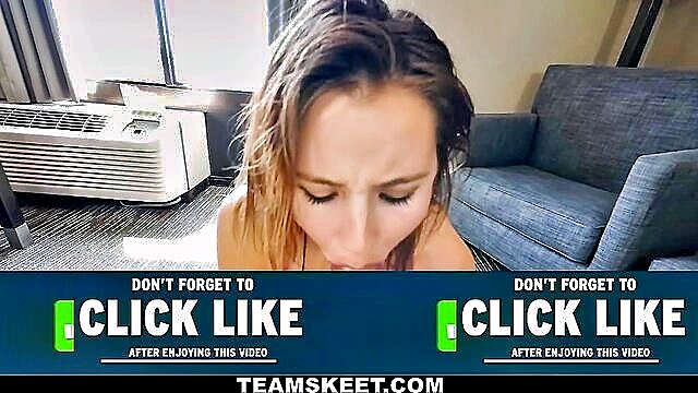lips around dick, nice ass, nice big dick - dirty hotel slut with nice tits