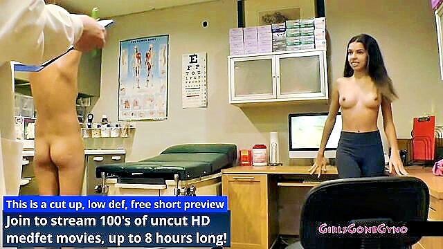 latina, petite, tattoos - first gyno exam with beauty santana