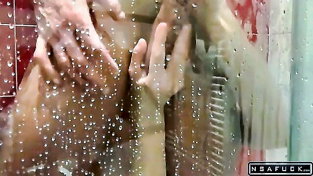 blowjobs, big ass, couple - ass fingering shower sex
