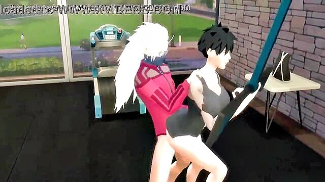 milf, wife, anal - anime sex session