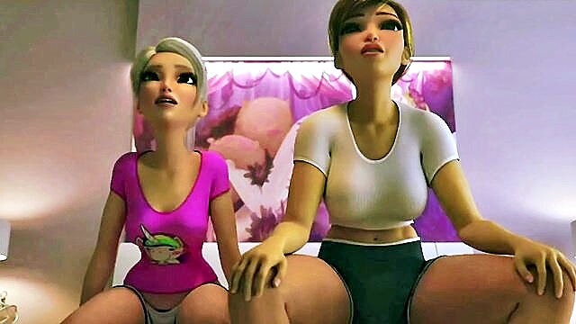 shemale, cartoon, sfm - 3d futa sex analysis mom