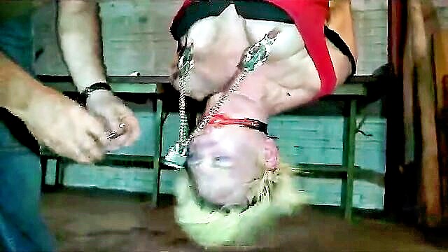 nipples, moaning, brutal - blonde gets her nipples pinched