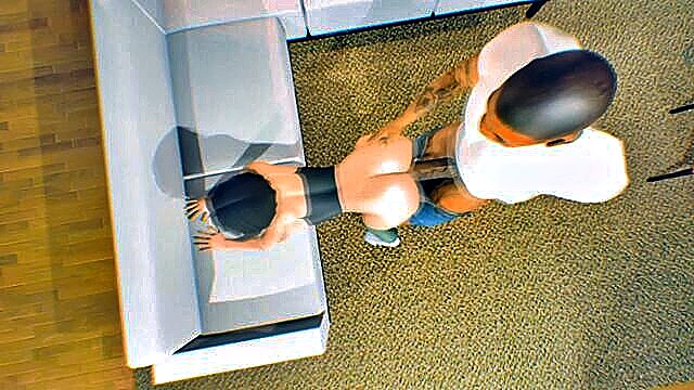 skinny, doggystyle position, big breasts - climax control zone act 1