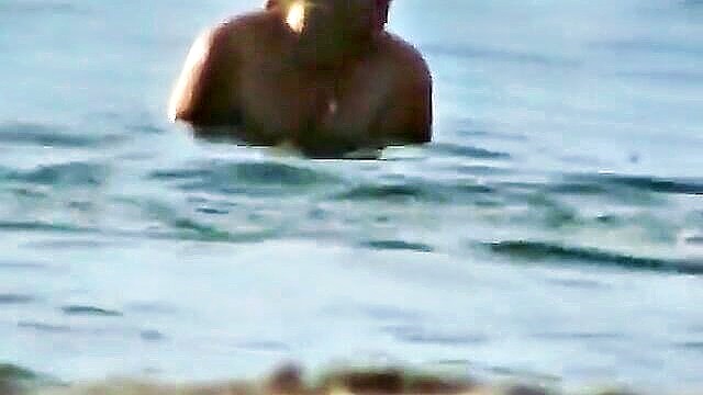 tits, saggy, milf - saggy tits skinny dipping