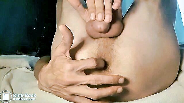 loud fart during masturbation, fart masturbation, farting anal game - farting ass play