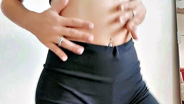 perfect tits, perfect pussy, perfect body - fitness girl uses sex toys