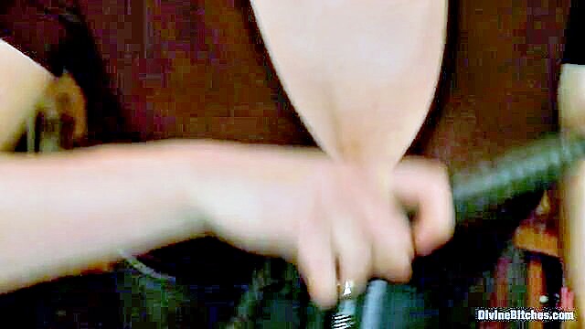 ass spanking, blonde, anal - female domina cock milking