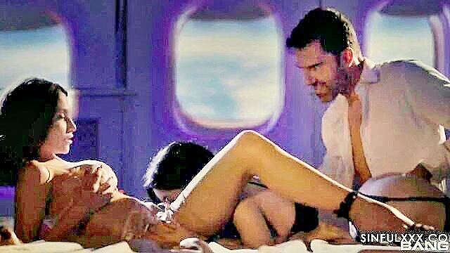 subil arch, hot threesom, hot threesome - stewardess threesome subil arch