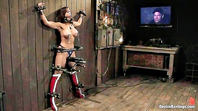 electrocution, bondage, device bondage - orgasm trap bondage