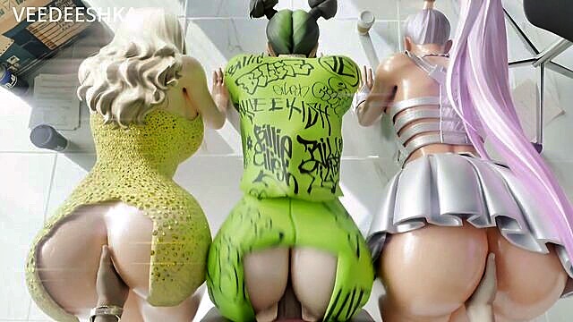 triple dick, parody, roxanne lobo (fnaf) - billie eilish doggy style xxx