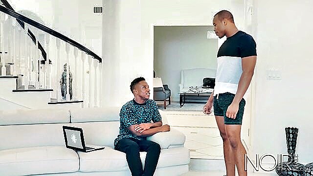 reality, males, rough - muscle hunk ebony anal