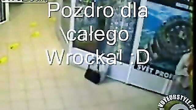 mall, grandma, polish - hidden sex with old grandma