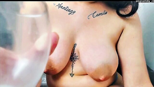 lactation, breast milk, big tits - big milky tits fetish