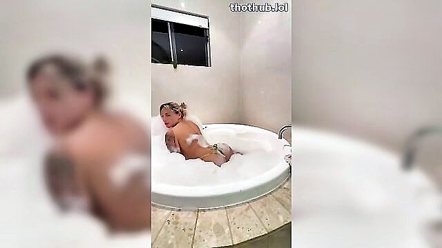 muscle barbie, sex video, video leaked - muscle barbie jacuzzi sex