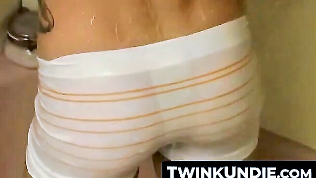 undies, twink, twinkundie - kelly cooper uncut cock