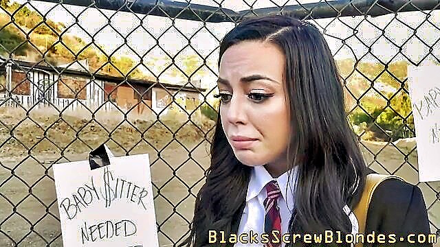 hardcore, blowjob, creampie - casey whitney black cock rail