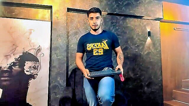 latin, uncut, cock - gay cam show balls jerk