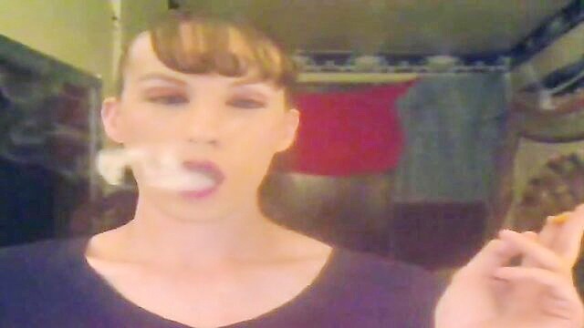 mom, smoking, bitch - dominant mature woman smoking cigars and commanding respect