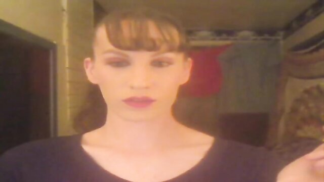 Kink - brunette milf smokes while dominating her submissive slave