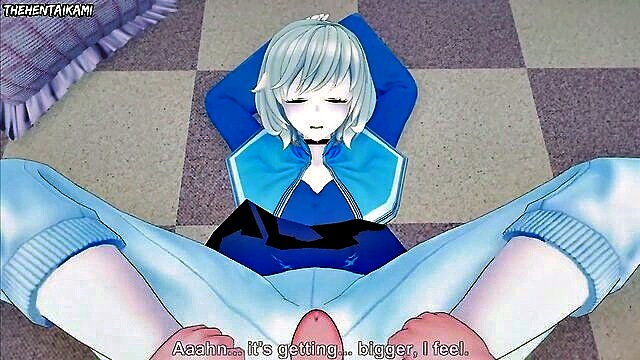 anime hentai, hentai, hentai pov - footjob hentai dungeon