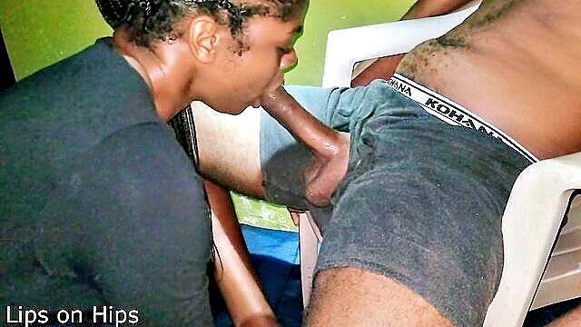 lips_on_hips - eboblack deepthroat blowjob