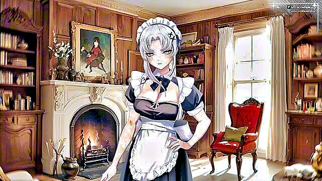 human on anthro, kitsunami the fennec (sonic), squatting on dildo - yandere maid hentai