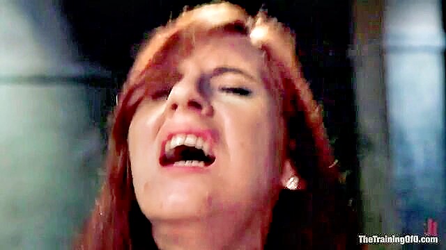 anal, blowjob, bondage sex - redhead slave training xxx