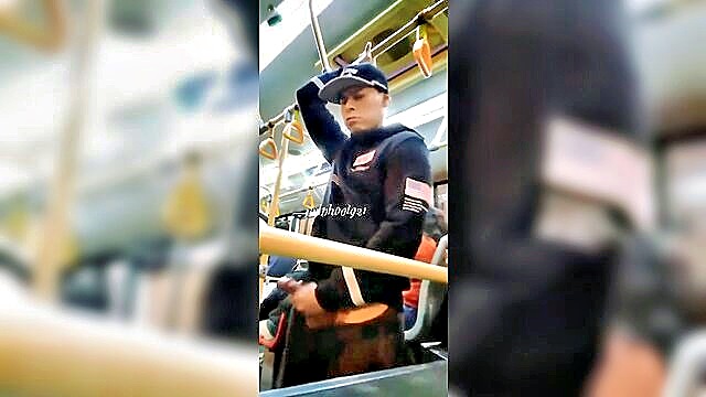 sperm, public, bus - gay public bus orgasm