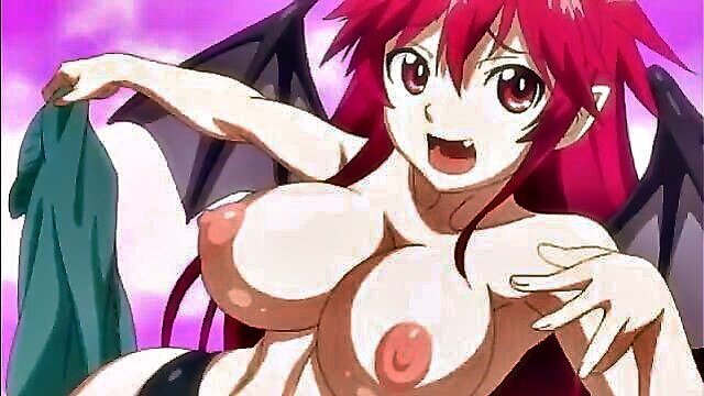 succubus, colored hair, anal - hentai succubus big tits