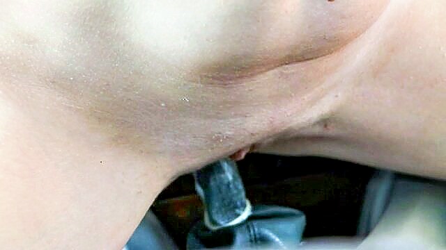 sex toys, masturbation, redhead - hot girl banged in car