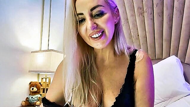 masturbation, blonde, big tits - alyssa european milf hot