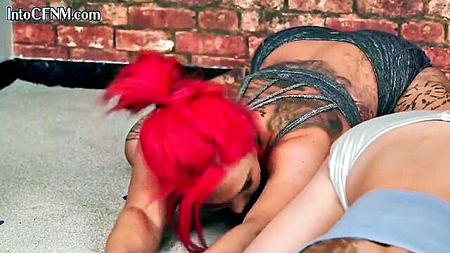 cfnm, yoga, ladies - cfnm yoga cock wanking