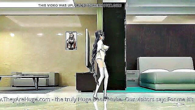 dancing, beautiful busty girls, music - shogun raiden tomboynesení