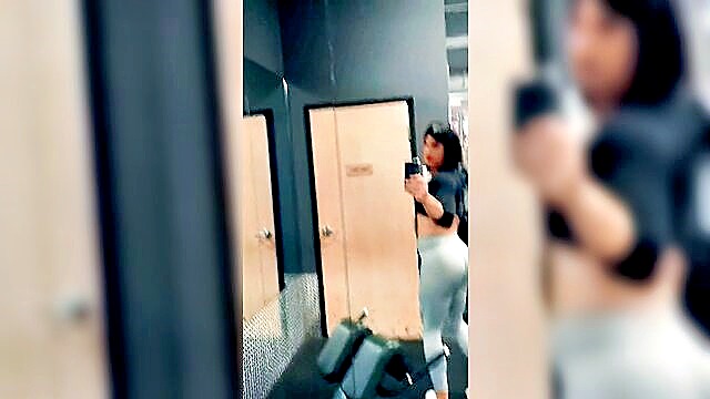 home made, amateur, latina - hardbootie training in gym