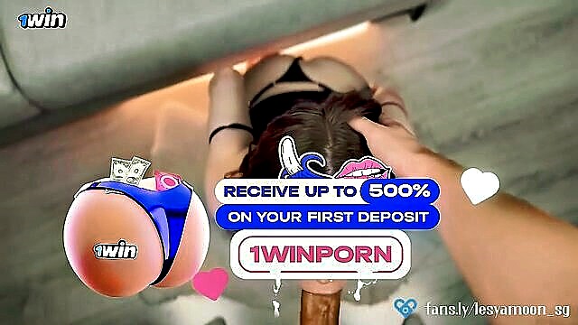 green eyes, brown hair, big dick - sukaporn doggystyle pov