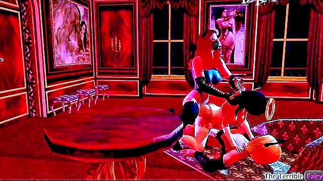 succubus, demon, threesome - futanari demon angel sex