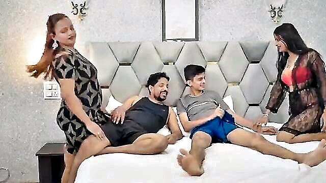 for her, dudes, waiting - dudes waiting for orgy