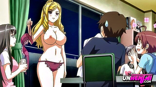 cumshot, horny, teen - anime cum on roommates