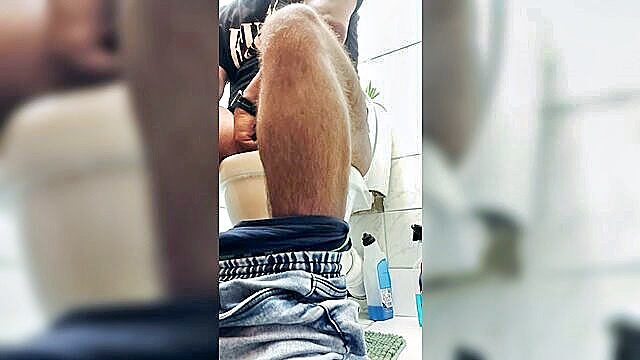 plop, pooping, farting - toilet fart video