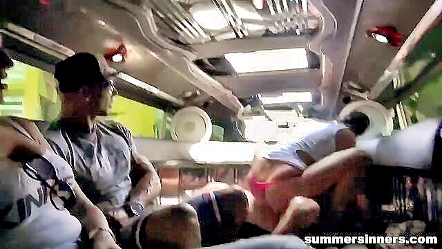 blowjob, babe, handjob - limousine sex with hotstar