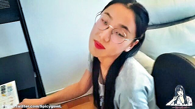 June Liu - june lius pov blowjob and teen sex in schoolgirl outfit June Liu
