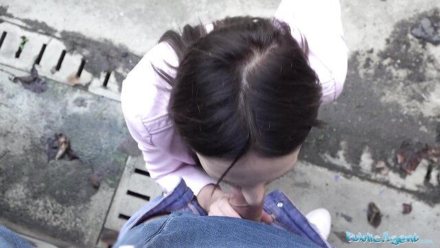 Barbie Esm - big boobs and big cock in a pov outdoor casting session Public Agent